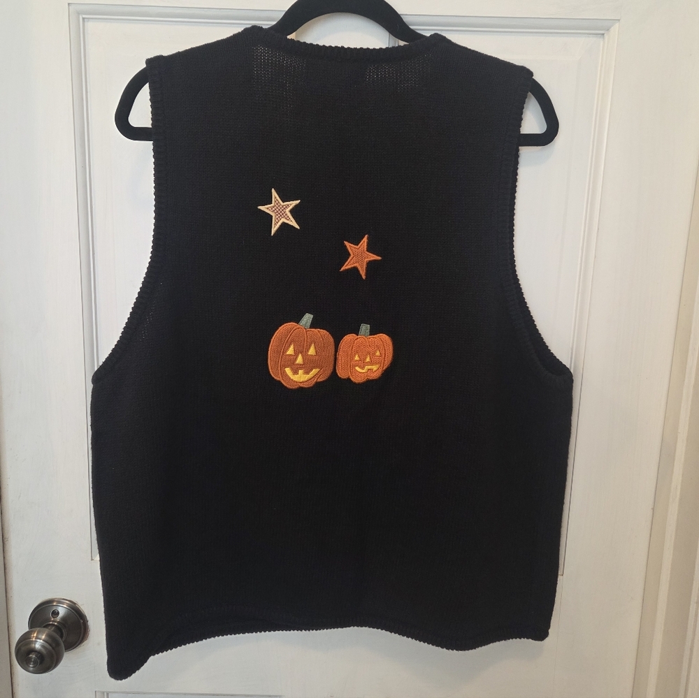 Vintage Mandall Bay Womens XL Halloween Pumpkins Trick Or Treat Sweater - Picture 4 of 4